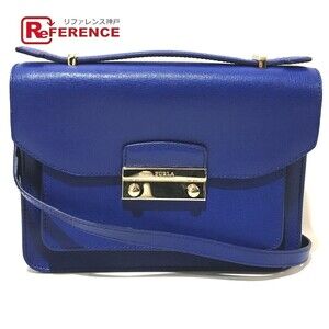 Furla Julia Shoulder Bag Leather Blue